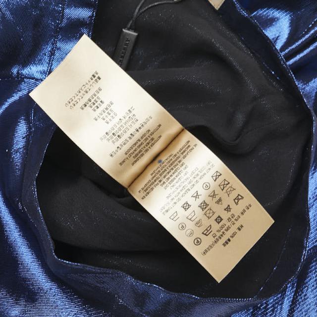 バーバリー スカート フレアスカート サイズ：38 メタリックブルー  