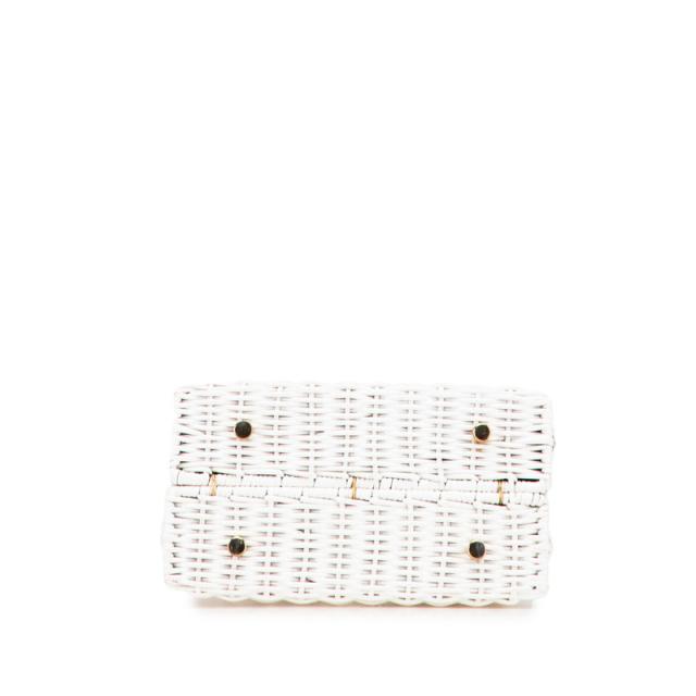 サルヴァトーレフェラガモ ガンチーニ ハンドバッグ DO-216176 ホワイト ストロー レディース Salvatore Ferragamo 【中古】 サルヴァトーレフェラガモ ガンチーニ ハンドバッグ DO-216176