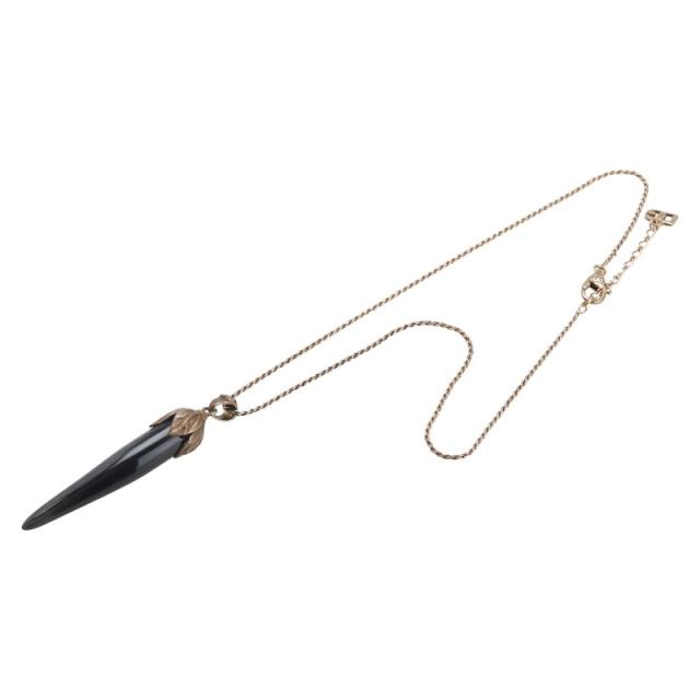 ドルチェアンドガッバーナ コルノ ネックレス シルバー ブラック プラスチック SV925 シルバー レディース DOLCE&amp;GABBANA 【中古】_3