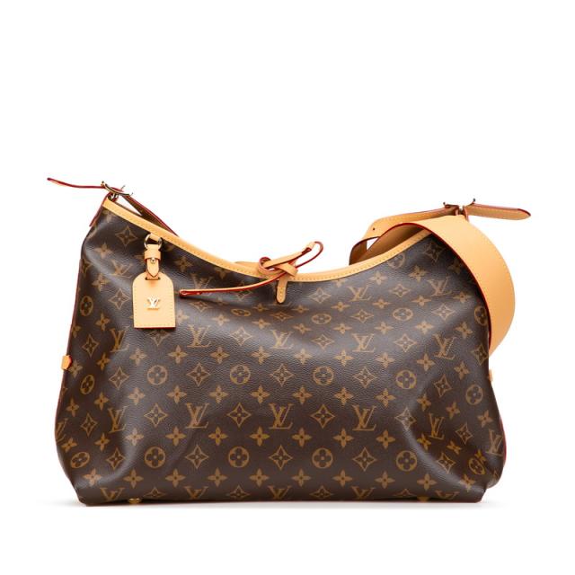 ルイ ヴィトン モノグラム キャリーオールNM MM ショルダーバッグ M46197 ブラウン PVC レザー レディース LOUIS VUITTON 【中古】