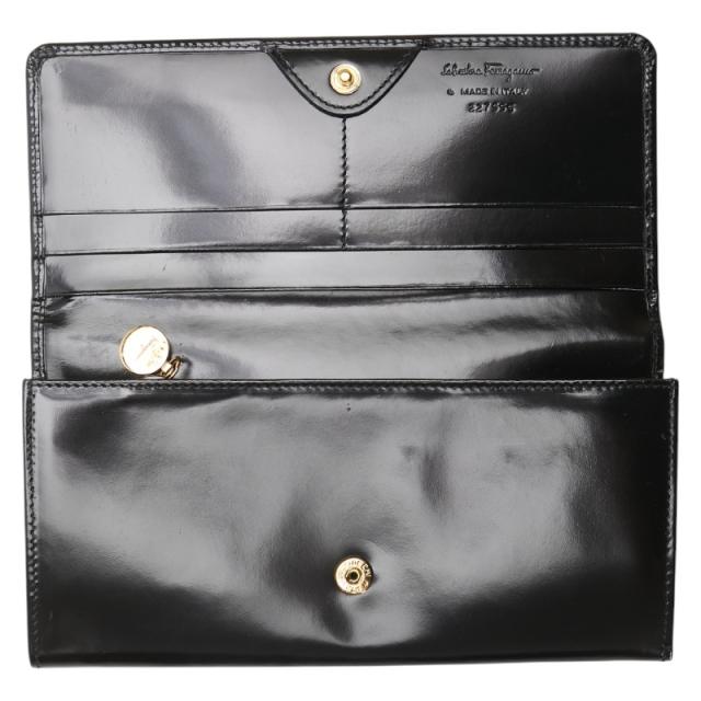 サルヴァトーレフェラガモ ガンチーニ 長財布 227555 ブラック