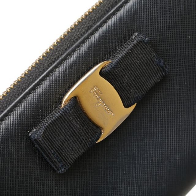 サルヴァトーレフェラガモ ヴァラリボン 長財布 L字ファスナー