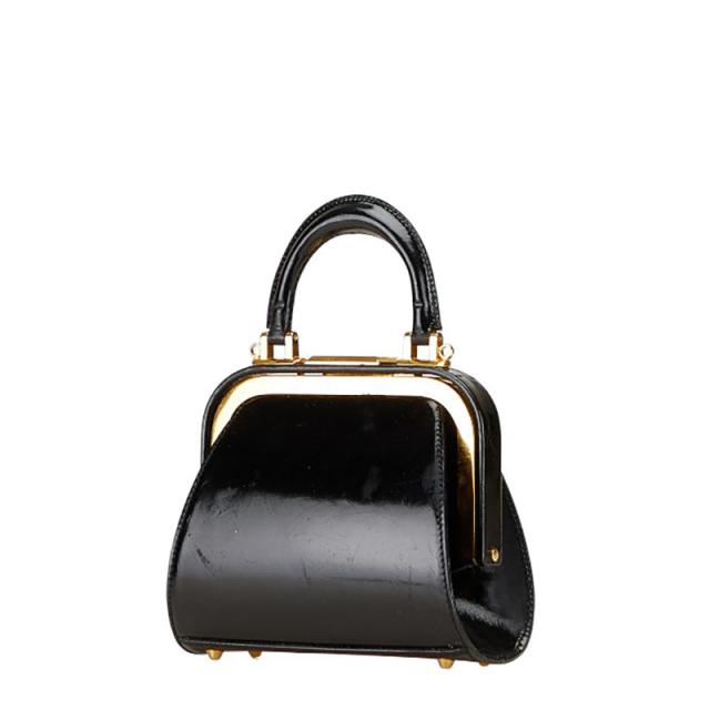 ディオール ハンドバッグ ショルダーバッグ 2WAY ブラック ゴールド パテントレザー レディース Dior 【中古】_1