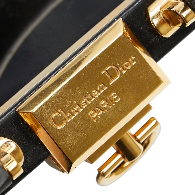 ディオール ハンドバッグ ショルダーバッグ 2WAY ブラック ゴールド パテントレザー レディース Dior 【中古】_3