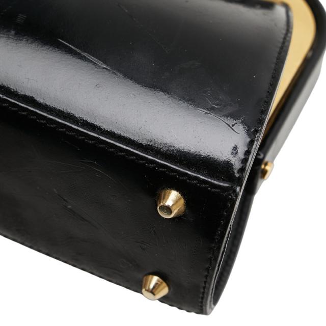 ディオール ハンドバッグ ショルダーバッグ 2WAY ブラック ゴールド パテントレザー レディース Dior 【中古】_5