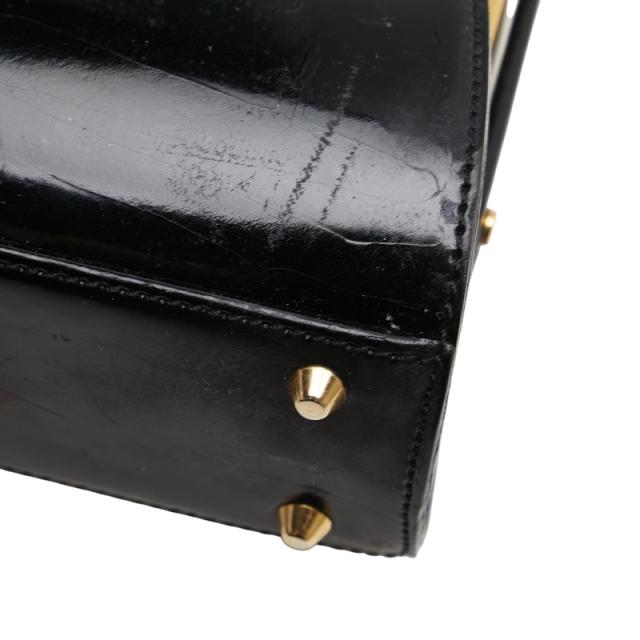 ディオール ハンドバッグ ショルダーバッグ 2WAY ブラック ゴールド パテントレザー レディース Dior 【中古】_6