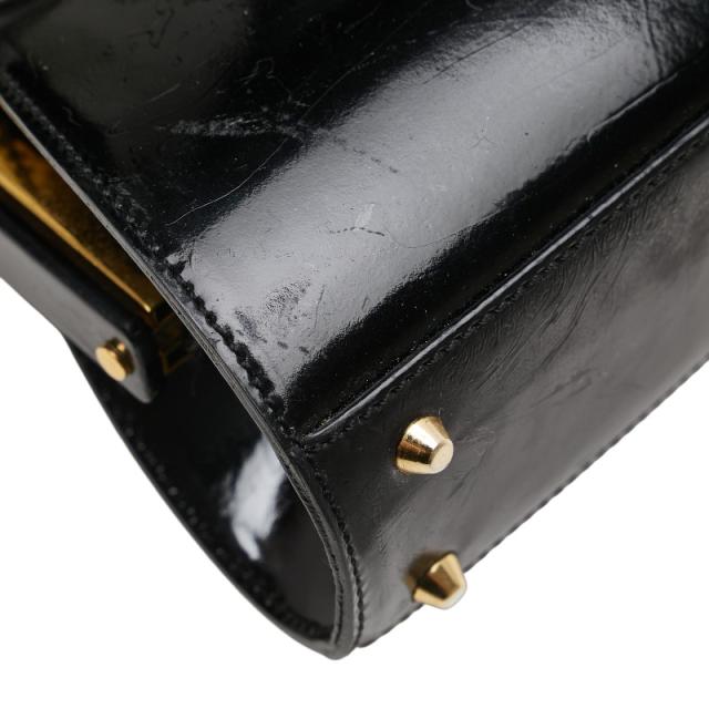 ディオール ハンドバッグ ショルダーバッグ 2WAY ブラック ゴールド パテントレザー レディース Dior 【中古】_7