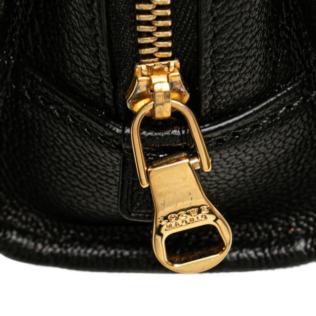 ロエベ アナグラム アマソナ マイクロミニ ハンドバッグ ショルダーバッグ 2WAY ブラック レザー レディース LOEWE 【中古】_3