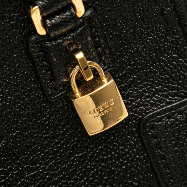 ロエベ アナグラム アマソナ マイクロミニ ハンドバッグ ショルダーバッグ 2WAY ブラック レザー レディース LOEWE 【中古】_4