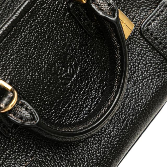 ロエベ アナグラム アマソナ マイクロミニ ハンドバッグ ショルダーバッグ 2WAY ブラック レザー レディース LOEWE 【中古】_5