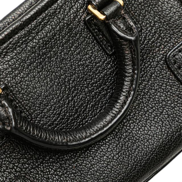 ロエベ アナグラム アマソナ マイクロミニ ハンドバッグ ショルダーバッグ 2WAY ブラック レザー レディース LOEWE 【中古】_6