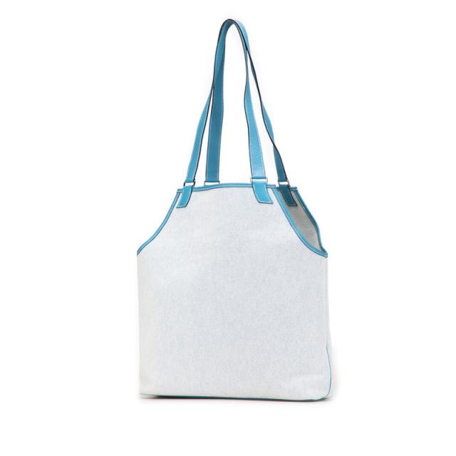 エルメス ジャルディニエPM ワンショルダーバッグ トートバッグ ブルー