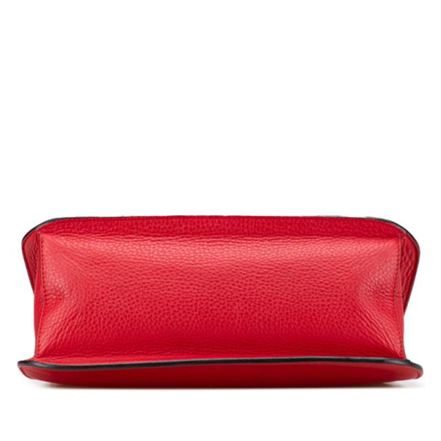 グッチ バンブー フリンジ タッセル 斜め掛け ショルダーバッグ  370826 レッド レザー レディース GUCCI 【中古】 グッチ バンブー フリンジ タッセル 斜め掛け ショルダーバッグ 370826