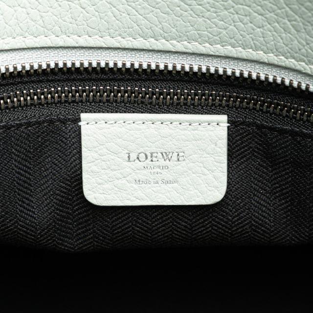 ロエベ アナグラム フスタ ハンドバッグ トートバッグ ベビーブルー レザー レディース LOEWE 【中古】_6