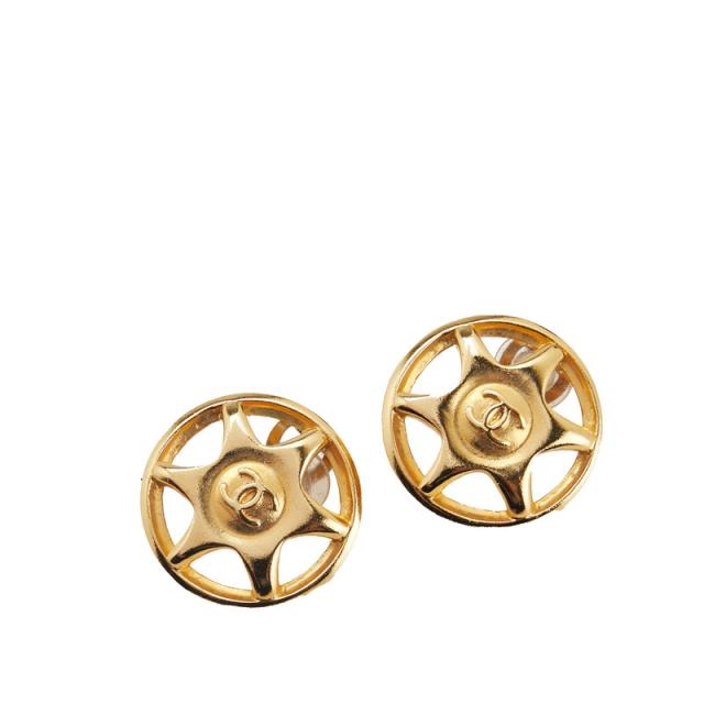 シャネル ヴィンテージ ココマーク スター 星 イヤリング ゴールド メッキ レディース CHANEL 【中古】 31,395円