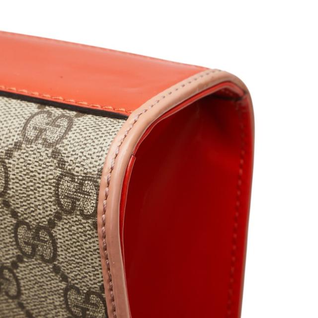 グッチ GGスプリーム ショルダーバッグ 409487 ベージュ レッド