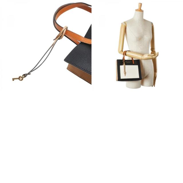 マークジェイコブス トートバッグ ブラック ホワイト レザー