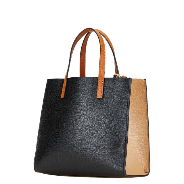 マークジェイコブス トートバッグ ブラック ホワイト レザー