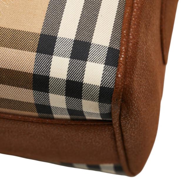 バーバリー ノバチェック シャドーホース ショルダーバッグ ブラウン