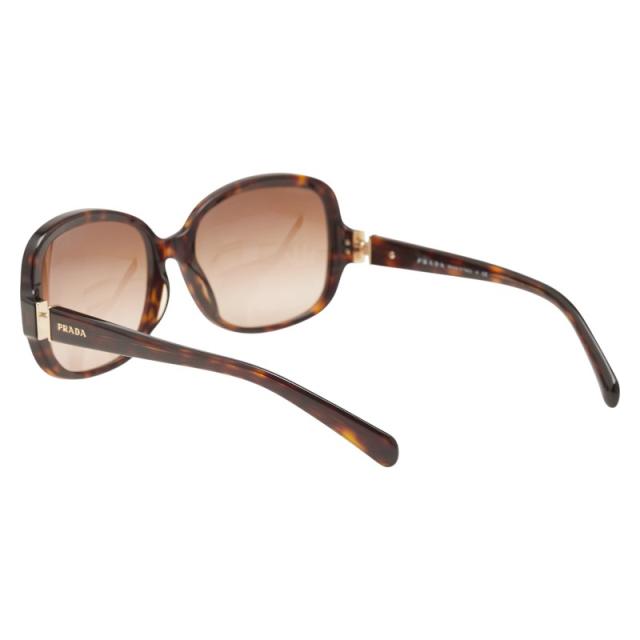 超美品】 プラダ サングラス ゴールドロゴ ブラウン イタリア産 べっ甲