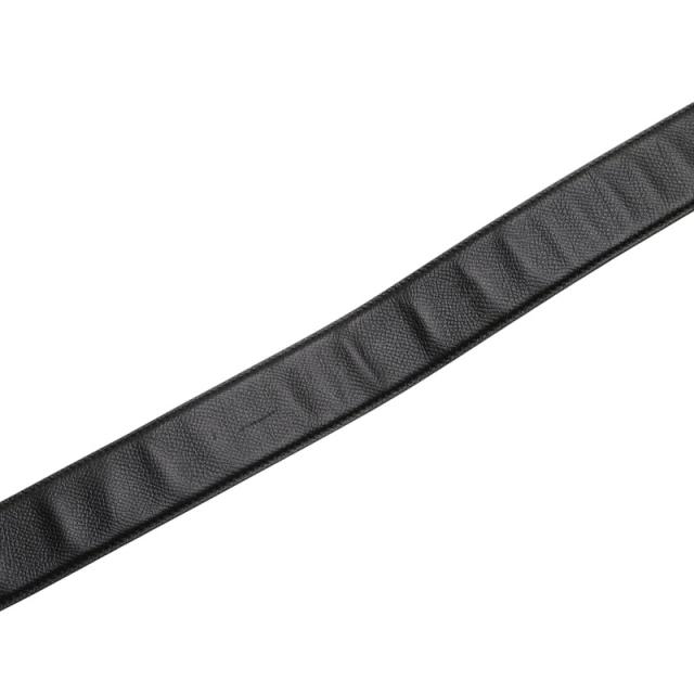 ブルガリ ブルガリブルガリ ベルト ブラック シルバー レザー メンズ  