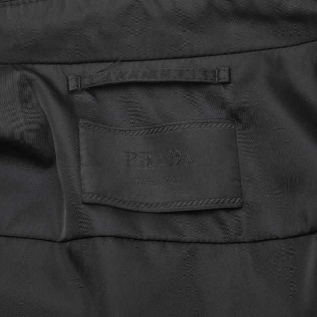 プラダ 20SS RE-NYLON トライアングルプレート テック ブルゾン ジャケット サイズ:XS SGB404 ブラック ナイロン メンズ PRADA 【中古】_2