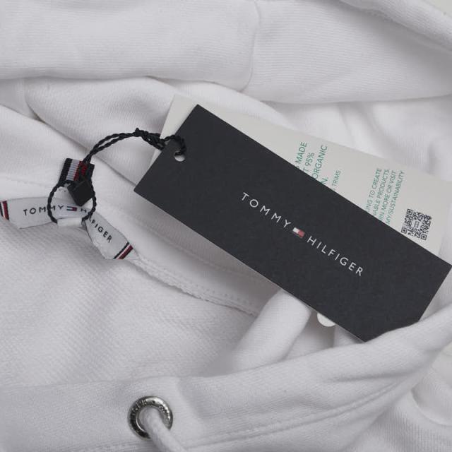 トミーヒルフィガー パーカー プルオーバー サイズ:S ホワイト コットン レディース TOMMY HILFIGER 【中古】_3