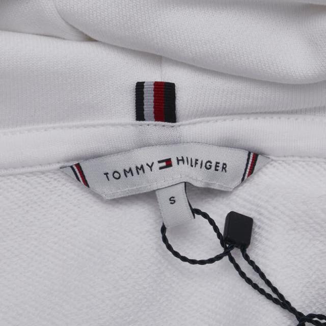 トミーヒルフィガー パーカー プルオーバー サイズ:S ホワイト コットン レディース TOMMY HILFIGER 【中古】_4