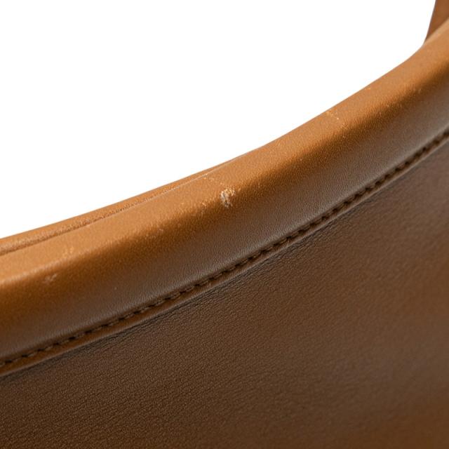 セリーヌ ロゴ クラスプバケット ショルダーバッグ ブラウン レザー レディース CELINE 【中古】_3