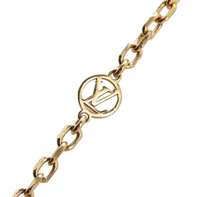 ルイ ヴィトン コリエ ツインロックス ネックレス M64887 ゴールド シルバー メッキ メタル レディース LOUIS VUITTON 【中古】_4