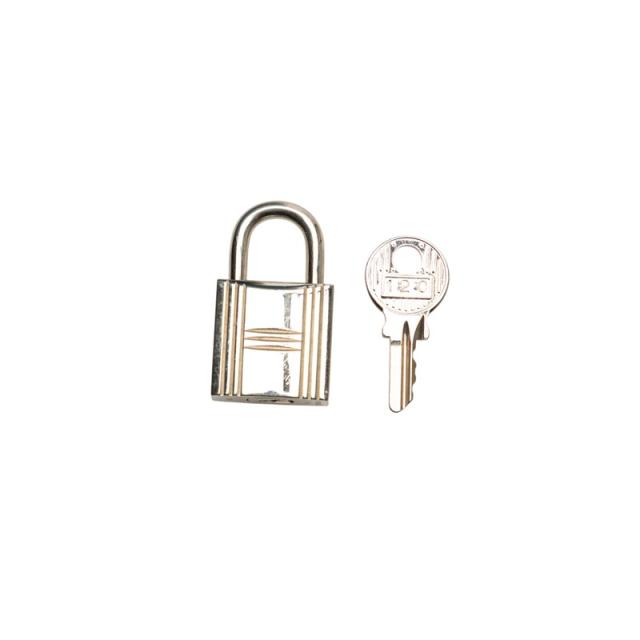 エルメス ピコタンロックMM ハンドバッグ ブルー系 シルバー金具 トリヨンクレマンス レディース HERMES 【中古】_9