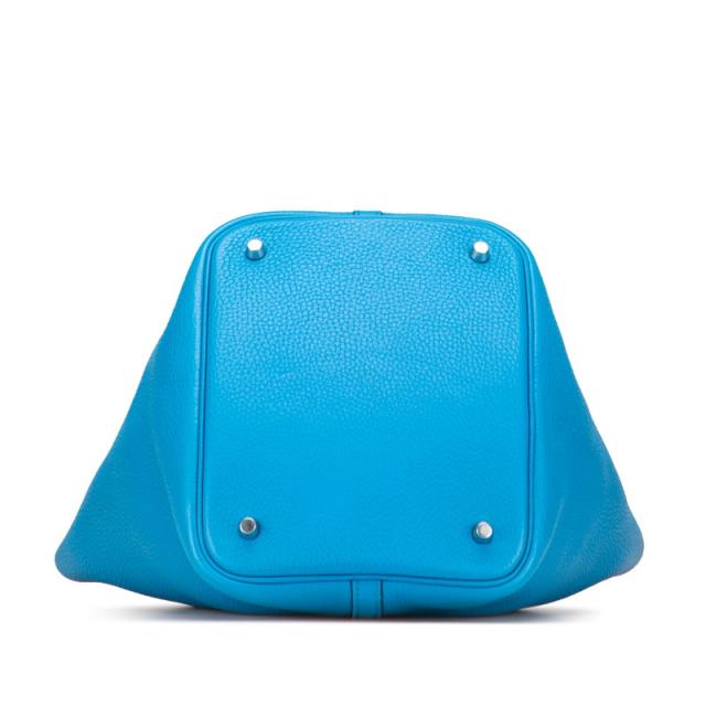 エルメス ピコタンロックMM ハンドバッグ ブルー系 シルバー金具 トリヨンクレマンス レディース HERMES 【中古】_2