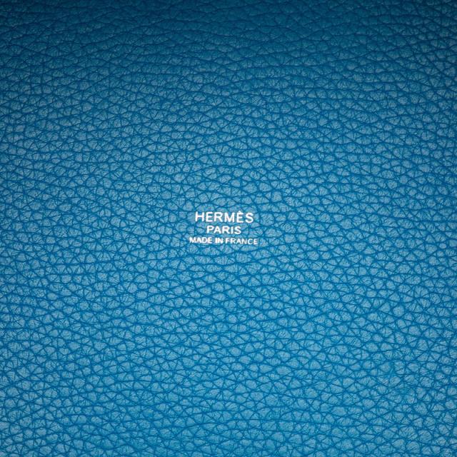 エルメス ピコタンロックMM ハンドバッグ ブルー系 シルバー金具 トリヨンクレマンス レディース HERMES 【中古】_7