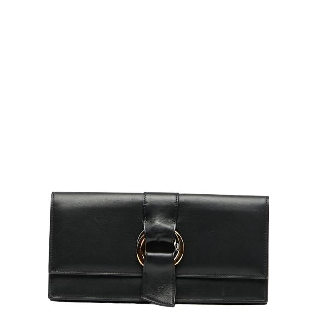 カルティエ トリニティ 長財布 ブラック マルチカラー レザー レディース CARTIER 【中古】