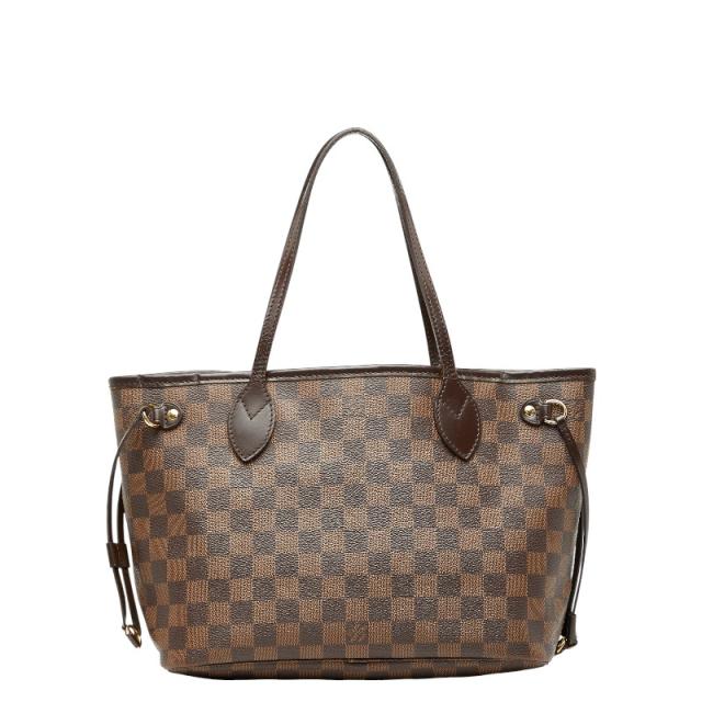 ルイ ヴィトン ダミエ ネヴァーフルPMトートバッグ ハンドバッグ N41359 エベヌ ブラウン PVC レザー LOUIS VUITTON 【中古】