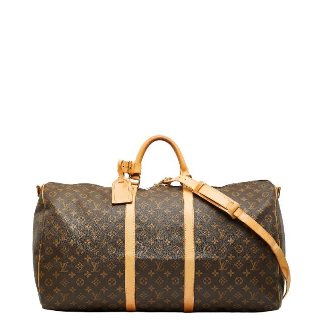 ルイ ヴィトン モノグラム キーポル バンドリエール 60 ボストンバッグ ショルダーバッグ 2WAY M41412 ブラウン LOUIS VUITTON 【中古】