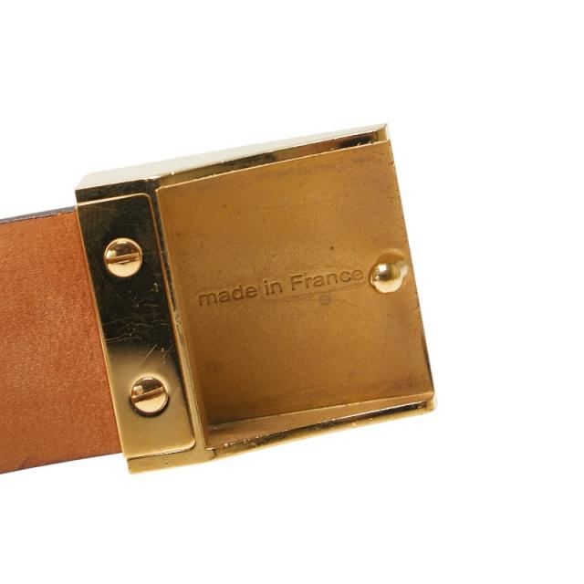 ルイ ヴィトン モノグラム サンチュール キャレ ベルト サイズ:75/30 M6800W ブラウン PVC レザー レディース LOUIS VUITTON 【中古】