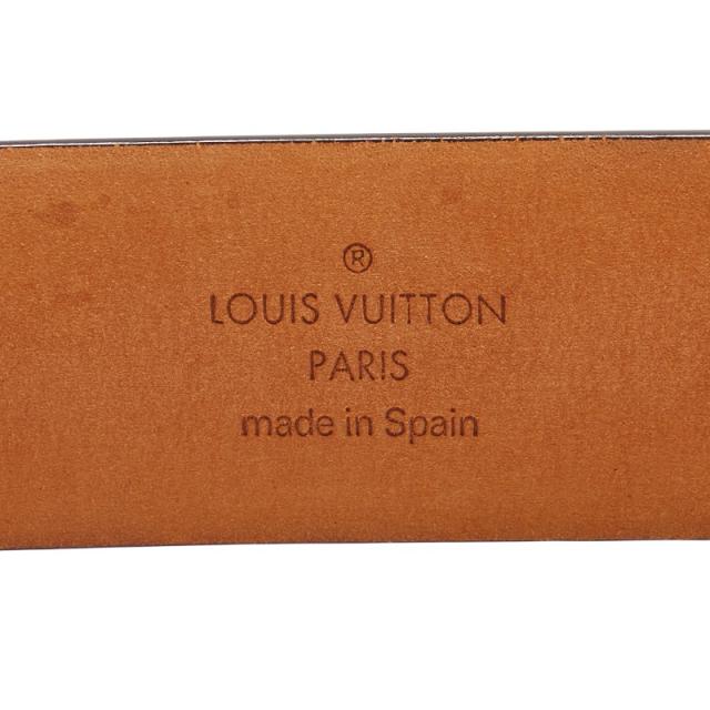 ルイ ヴィトン モノグラム サンチュール キャレ ベルト サイズ:75/30 M6800W ブラウン PVC レザー レディース LOUIS VUITTON 【中古】