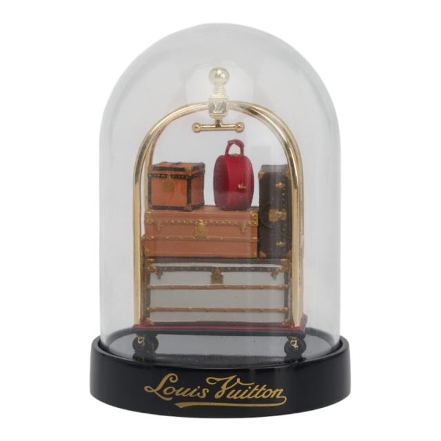 ルイ ヴィトン トランク ホテルトロリー 2011年 VIP限定 ノベルティ オブジェ グラスドーム M99407 クリア LOUIS VUITTON 【中古】
