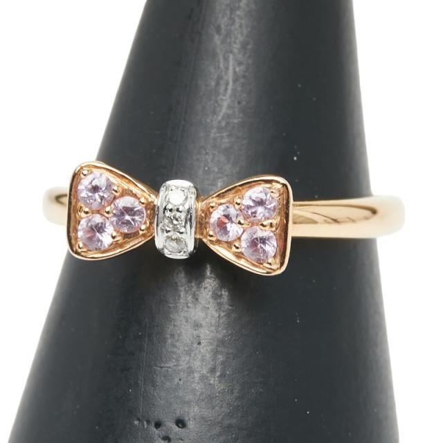 Ponte Vecchio K18PG ピンクゴールド ダイヤリボンフックピアス Ponte Vecchio K18PG ピンクゴールド ダイヤリボンフックピアス Ponte