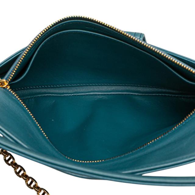 ディオール 21SS ディオール ダブル チェーン ショルダーバッグ ブルー