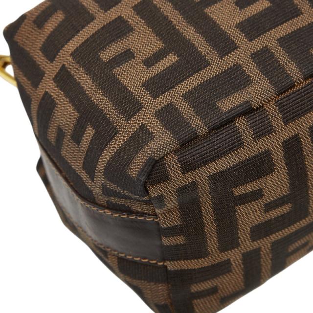 FENDI ポーチ ブラウン ブラック キャンバス FENDI フェンディ ズッカ