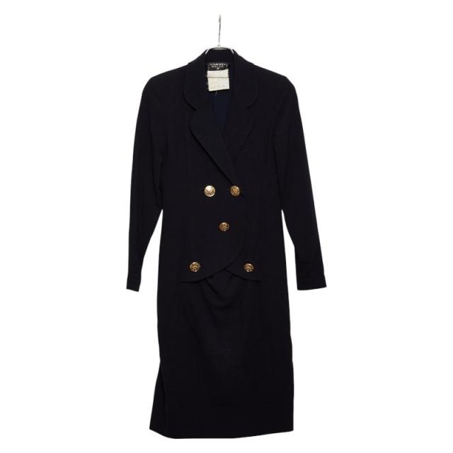 シャネル ブティック ワンピース ネイビー レディース CHANEL 【中古】