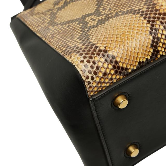 セリーヌ エッジ ミディアム ハンドバッグ ブラック マルチカラー