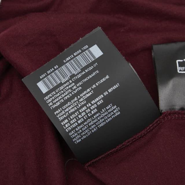 プラダ 25SS 三角ロゴ 半袖Tシャツ サイズ:S UJN912 ボルドー ワイン