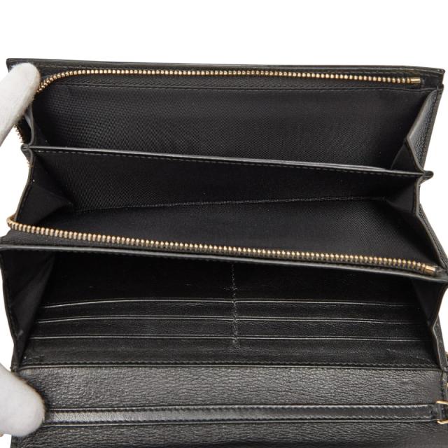 ディオール ロゴ チェーン ウォレット 長財布 ハンドバッグ ブラック ゴールド パテントレザー レディース Dior 【中古】_7