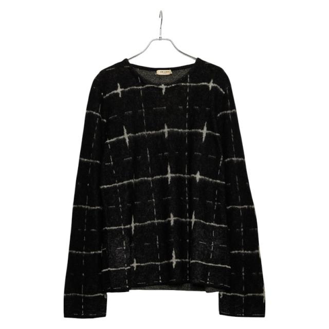 サンローラン 16AW エディ期 ニットセーター サイズ:L 459944 ブラック ウール モヘア メンズ SAINT LAURENT 【中古】