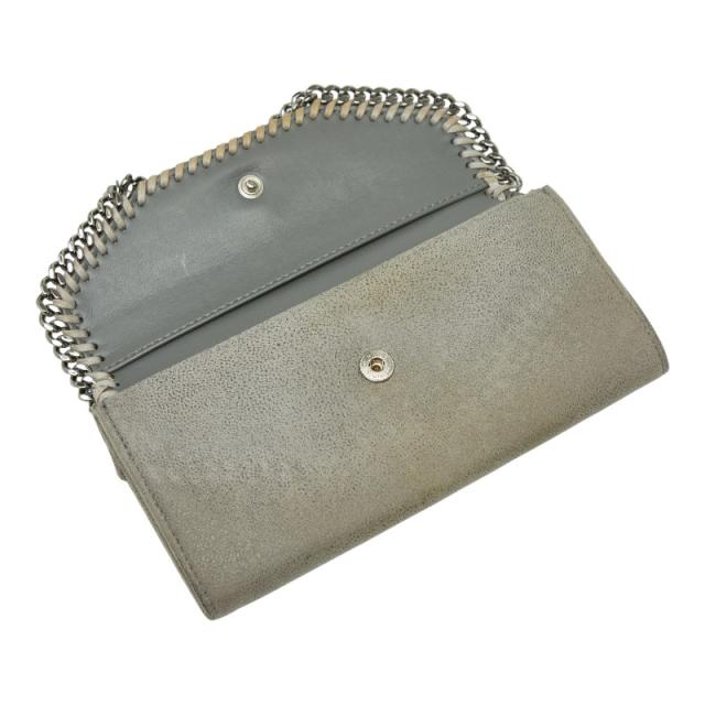 Stella McCartney ファラベラ 長財布 グレー ステラマッカートニー ファラベラ 長財布 グレー ポリエステル メタル