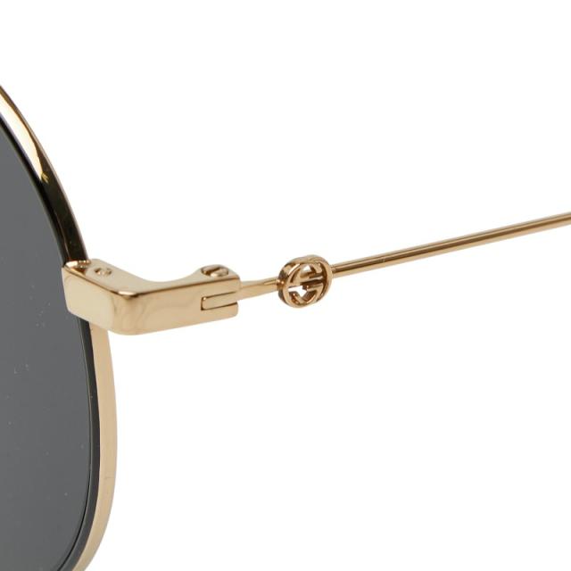 グッチ アジアンフィット サングラス GG0395SK-001 ゴールド ブラック