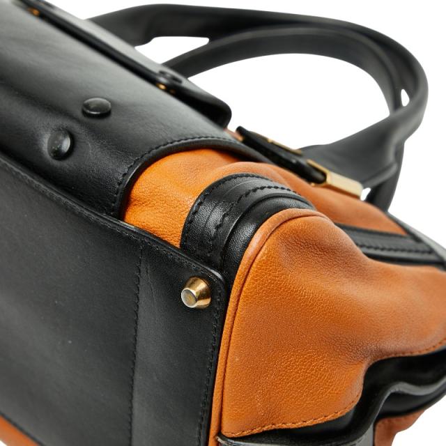 クロエ ALICE アリス ショルダーバッグ ハンド トートバッグ 2WAY ブラウン ブラック レザー レディース Chloe 【中古】 クロエ ALICE アリス ショルダーバッグ ハンド トートバッグ 2WAY